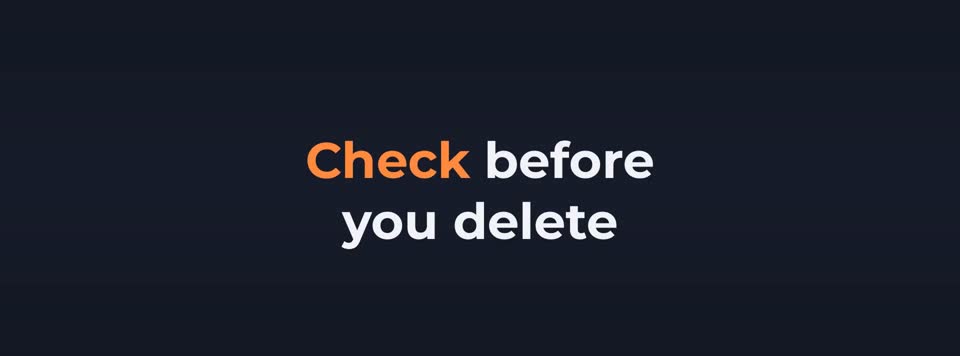 Use the built in cleaner