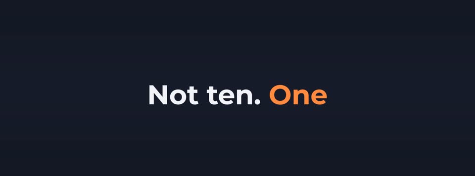 Decide on one task