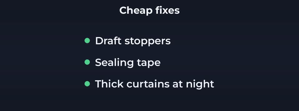 Stop the drafts