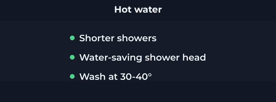 Cut hot water costs