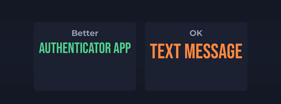 Turn on two-factor authentication