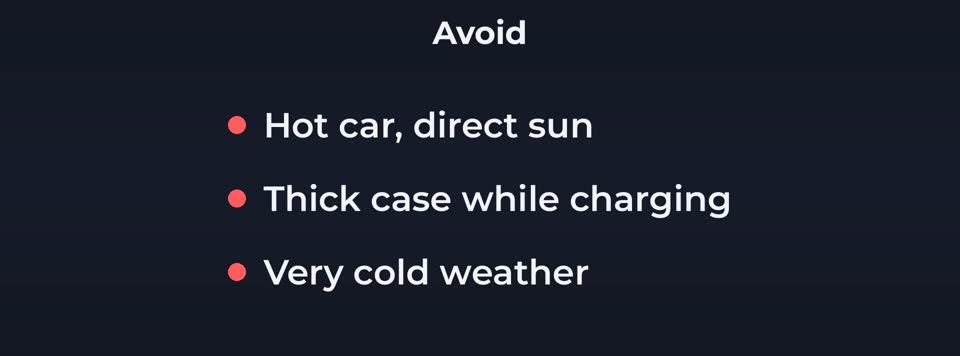 Protect the battery itself