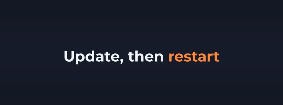 Update and restart